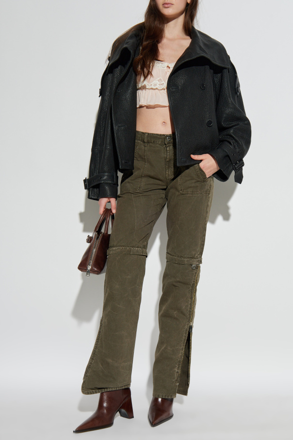 Blumarine Trousers with sewn-in zippers in the legs