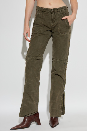Blumarine Trousers with sewn-in zippers in the legs