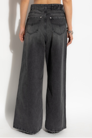 Blumarine Jeansy z szerokimi nogawkami