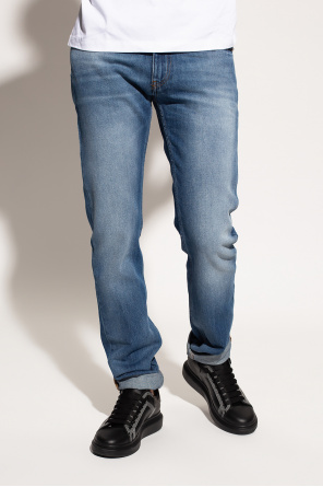 Versace levi's blue wide-leg jeans