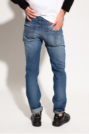 Versace levi's blue wide-leg jeans