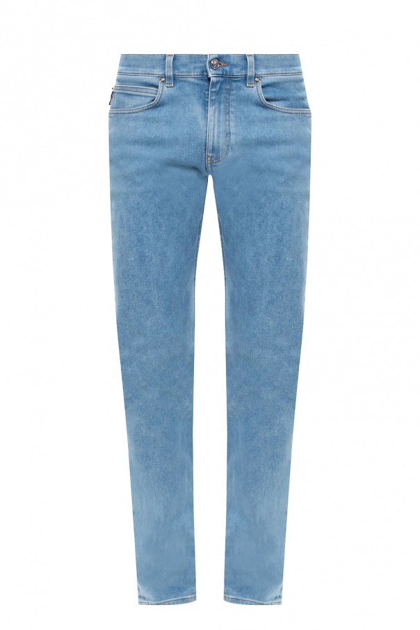 Versace Logo-embroidered jeans | Men's 