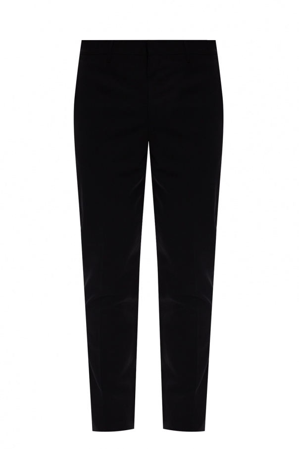 Versace Pleat-front wool trousers