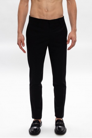 Versace Pleat-front wool trousers