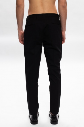 Versace Pleat-front wool trousers