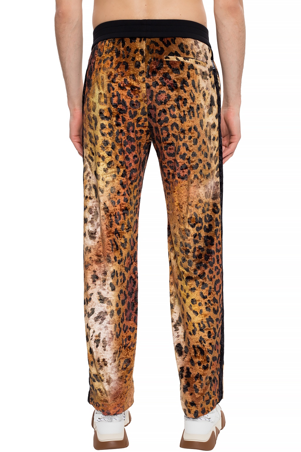 versace leopard pants