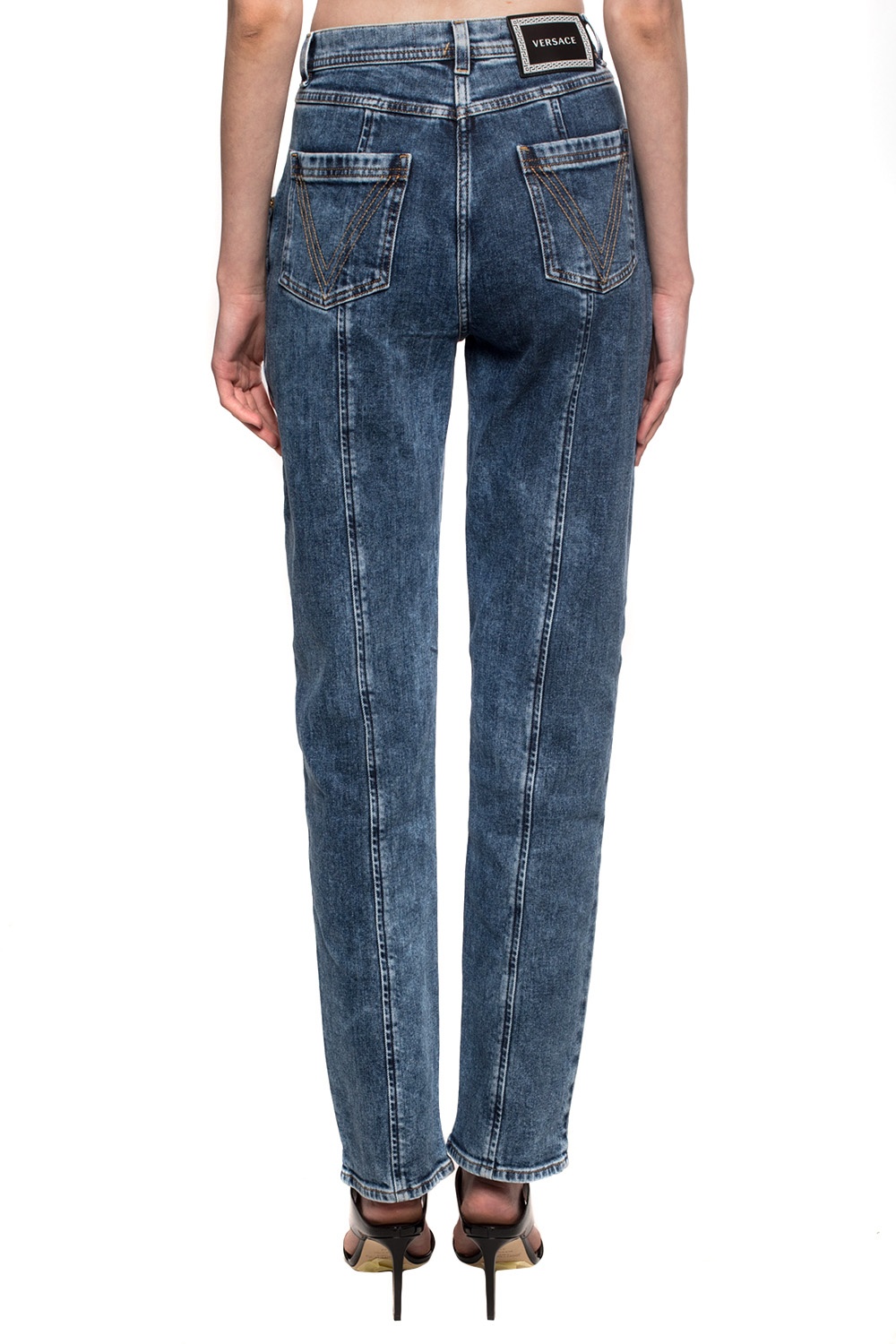 versace high waisted jeans