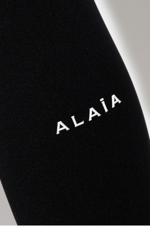 Alaïa Balmain monogram velvet shorts