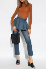 Alaïa BLUE High-waisted jeans
