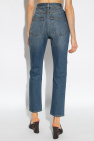 Alaïa BLUE High-waisted jeans