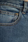 Alaïa BLUE High-waisted jeans