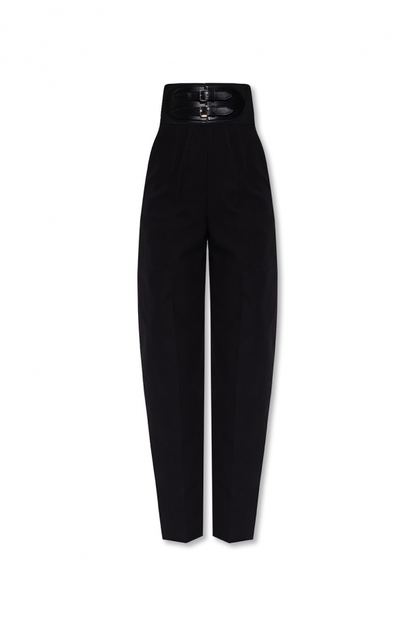 Alaia High-waisted doubl trousers
