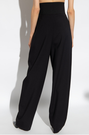 Alaïa Trousers with elastic waist belt