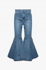 Alaïa BLUE High-waisted jeans