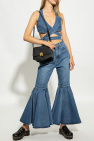 Alaïa BLUE High-waisted jeans