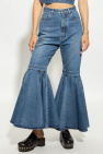 Alaïa BLUE High-waisted jeans