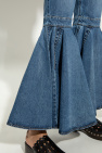 Alaïa BLUE High-waisted jeans