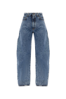 Alaïa BLUE High-waisted jeans