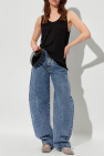 Alaïa BLUE High-waisted jeans