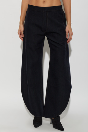 Alaïa Wollhose mit Schlitzen