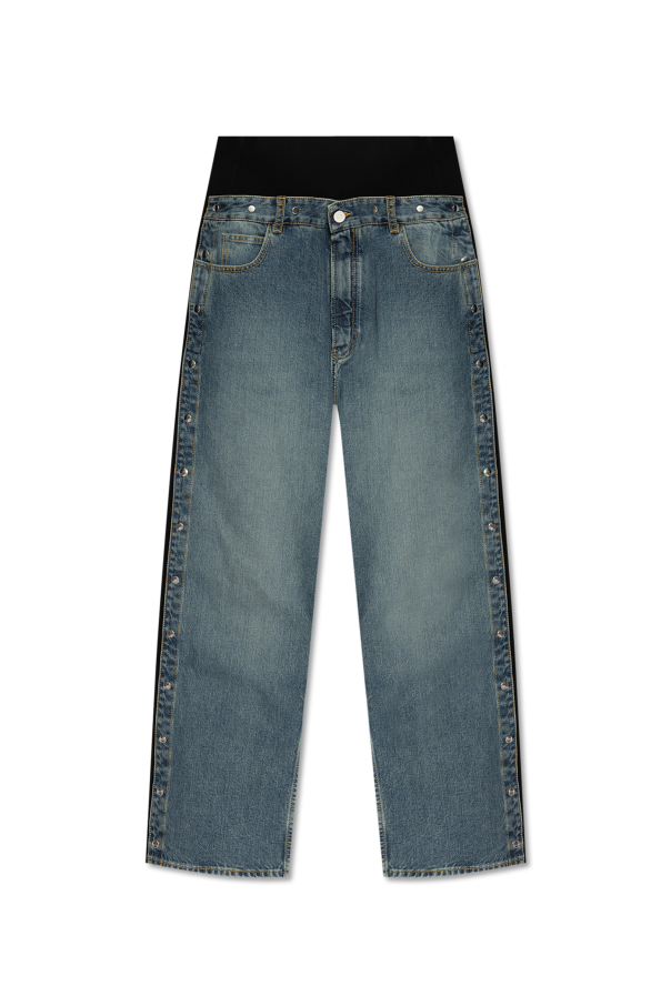 Alaïa Jeans with detachable side stripes