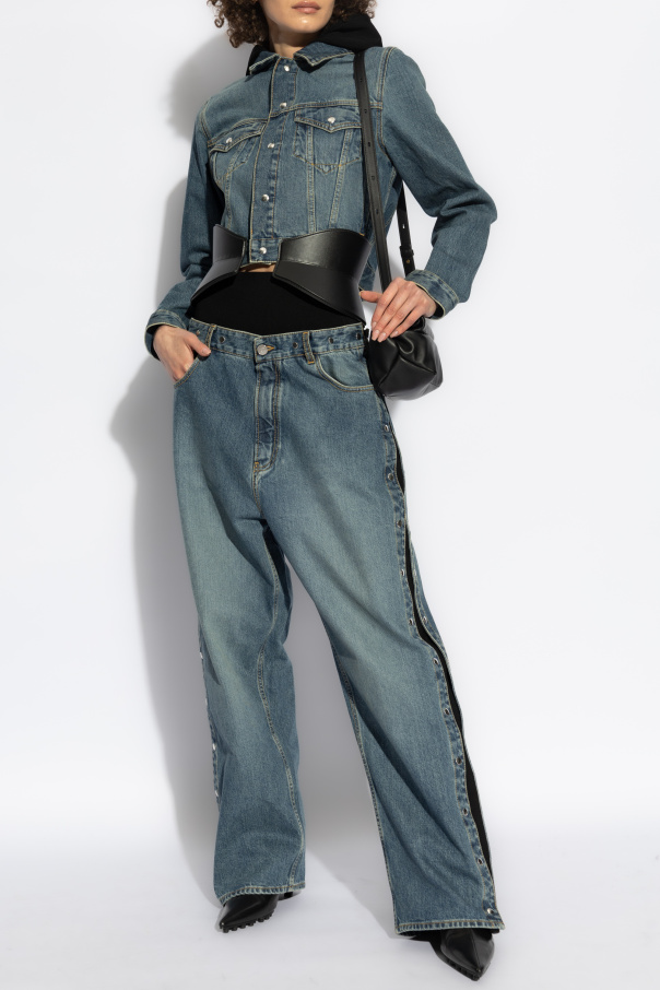 Alaïa Jeans with detachable side stripes