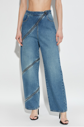 Alaïa Jeans mit dekorativem Reißverschluss
