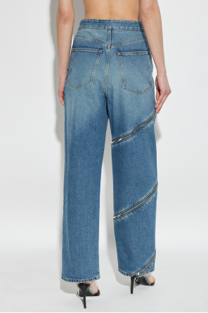Alaïa Jeans mit dekorativem Reißverschluss