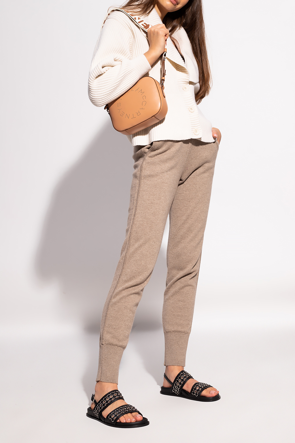 Beige Cashmere trousers Alaïa - all-over print chino shorts -  GenesinlifeShops Australia