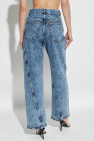 Alaïa BLUE High-waisted jeans