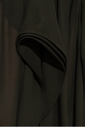 Alaïa Transparent trousers with ruffles