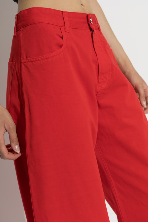 Alaïa Jeansy z szerokimi nogawkami