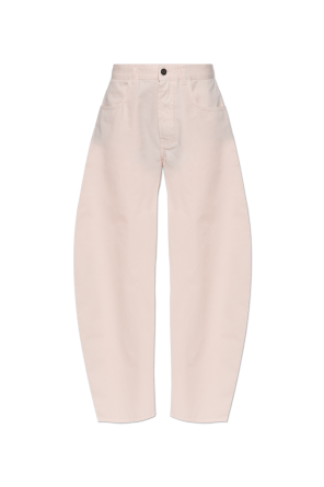 High-waisted trousers