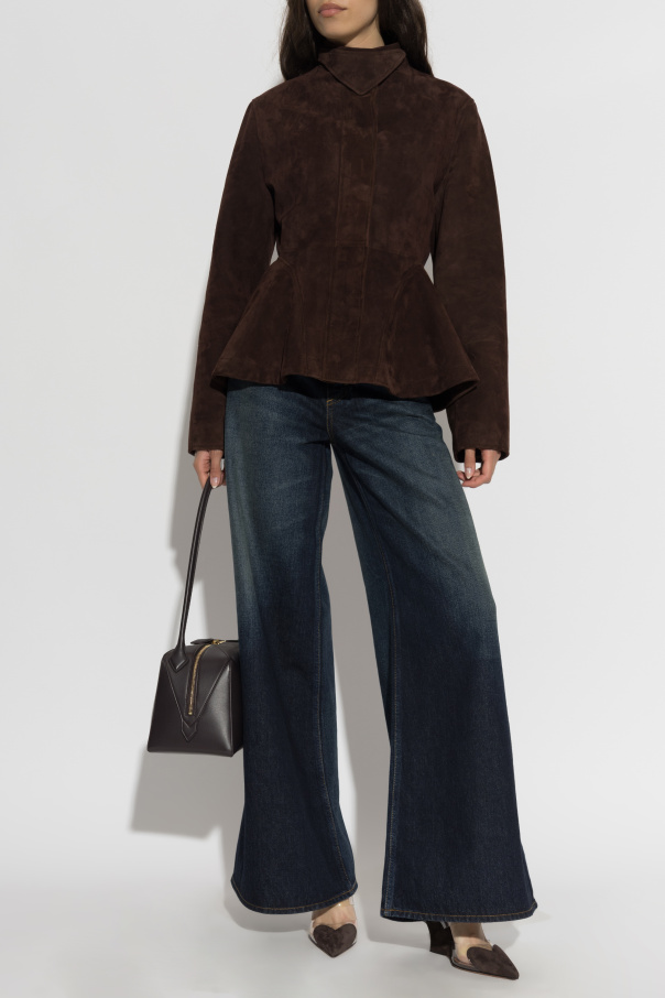 Alaïa Jeansy z szerokimi nogawkami