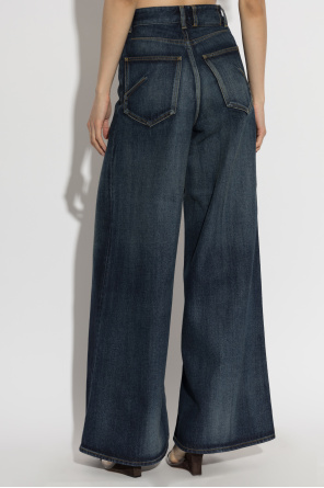 Alaïa Jeansy z szerokimi nogawkami