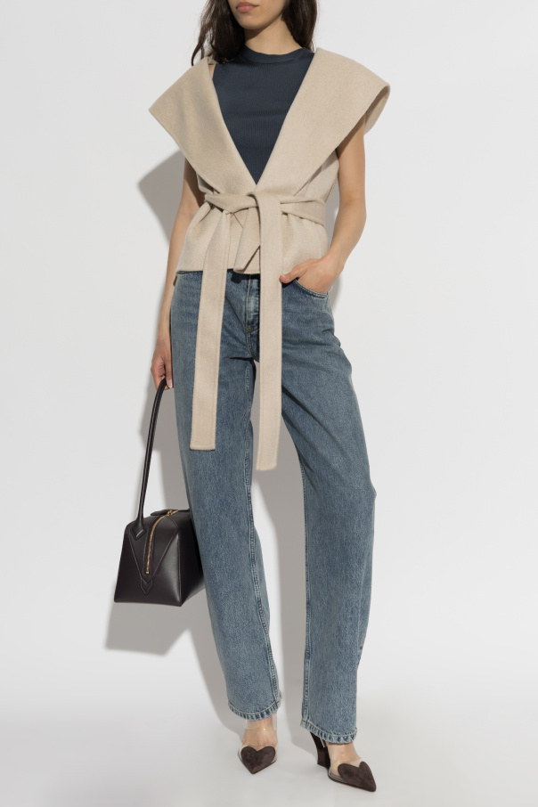 Alaïa Jeansy z szerokimi nogawkami
