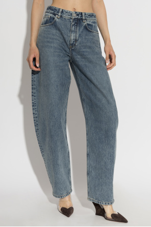Alaïa Jeansy z szerokimi nogawkami