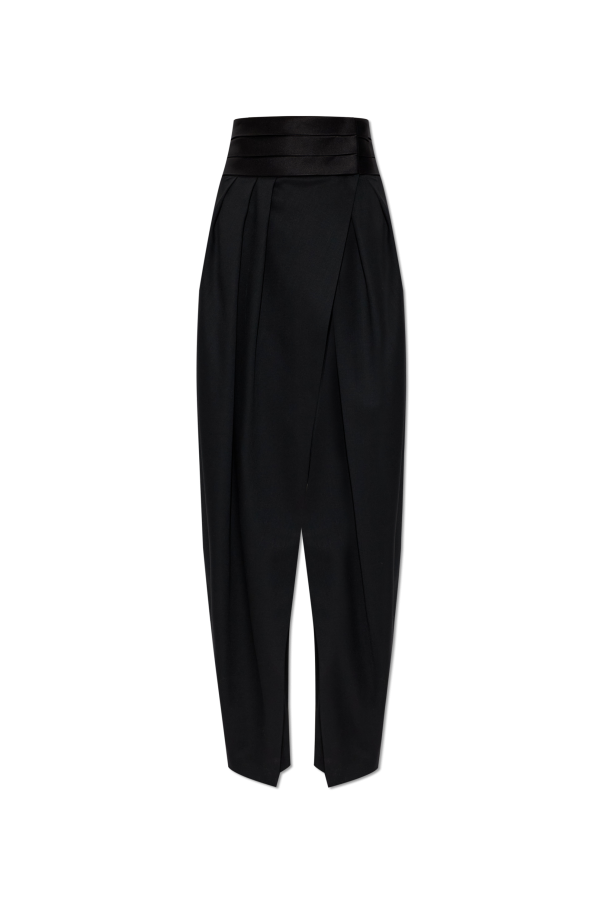 Wool pleated trousers od Alaïa