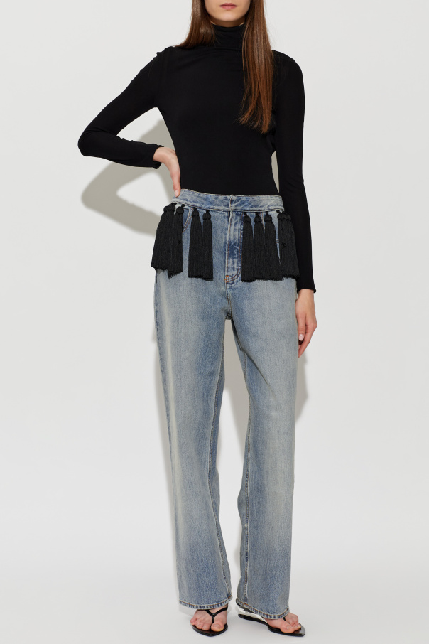 Alaïa Jeans with fringes