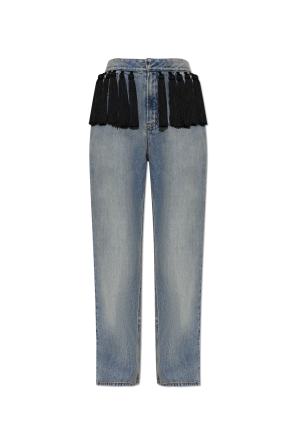 Jeans with fringes