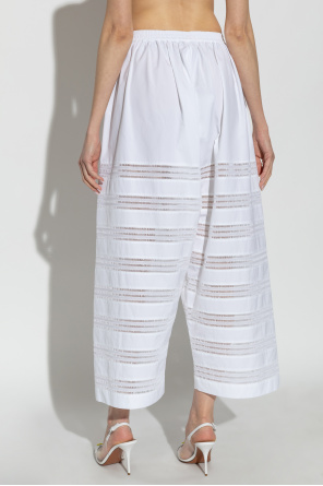 Alaïa Weit geschnittene Baumwollhose