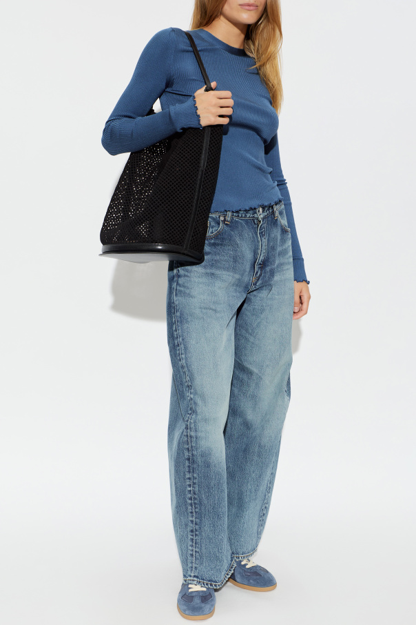 Alaïa Jeans mit weiten Beinen