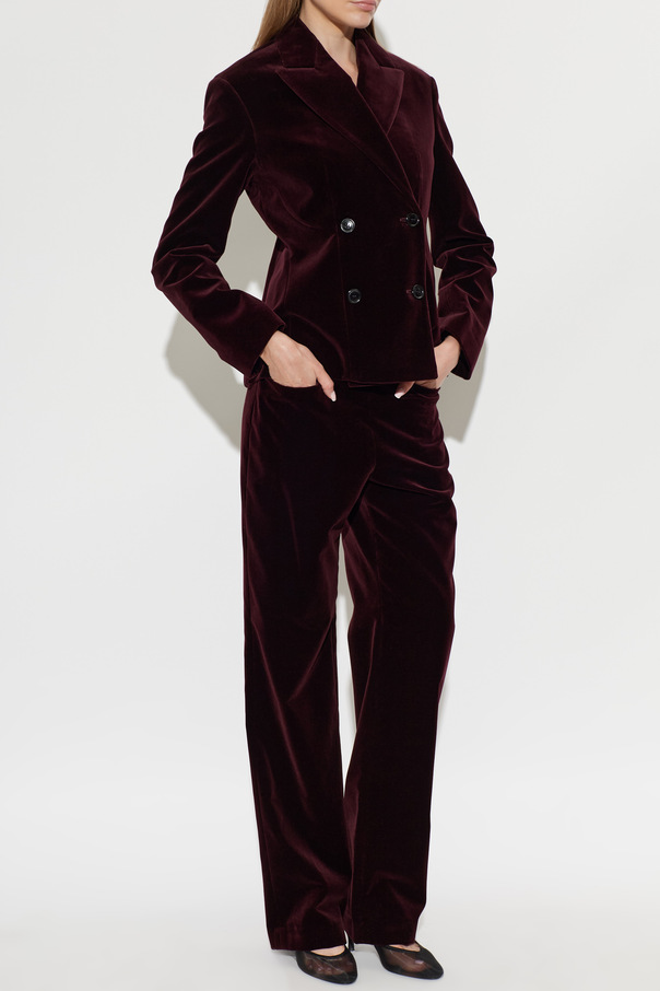 Alaïa Velvet high-waisted trousers