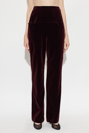 Alaïa Velvet high-waisted trousers