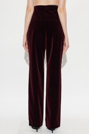 Alaïa Velvet high-waisted trousers