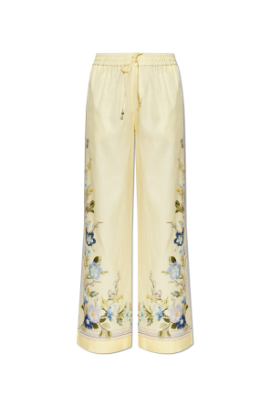 Floral print trousers