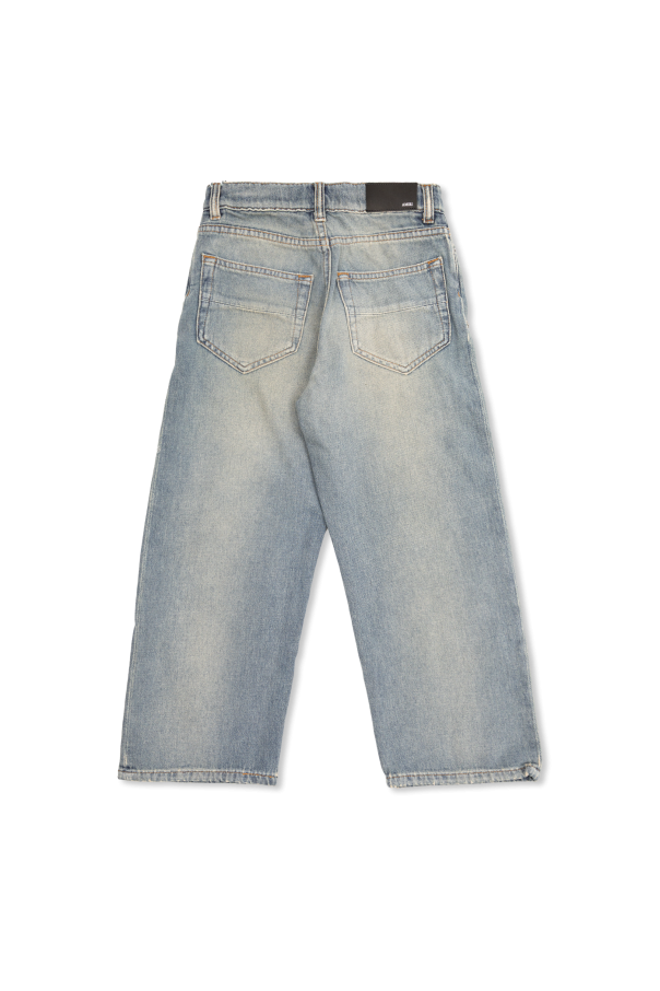 Amiri Kids Jeans com efeito `vintage`