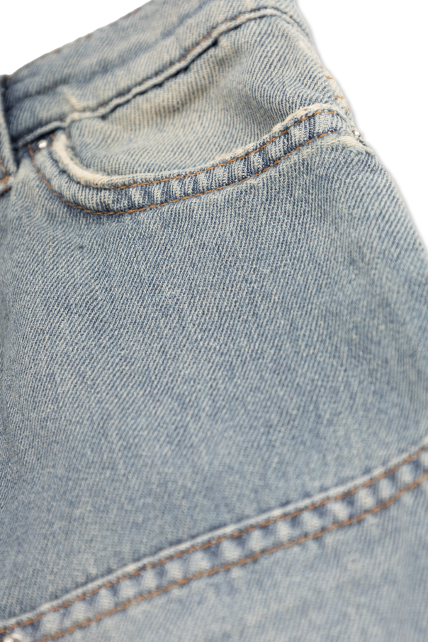 Amiri Kids Jeans com efeito `vintage`