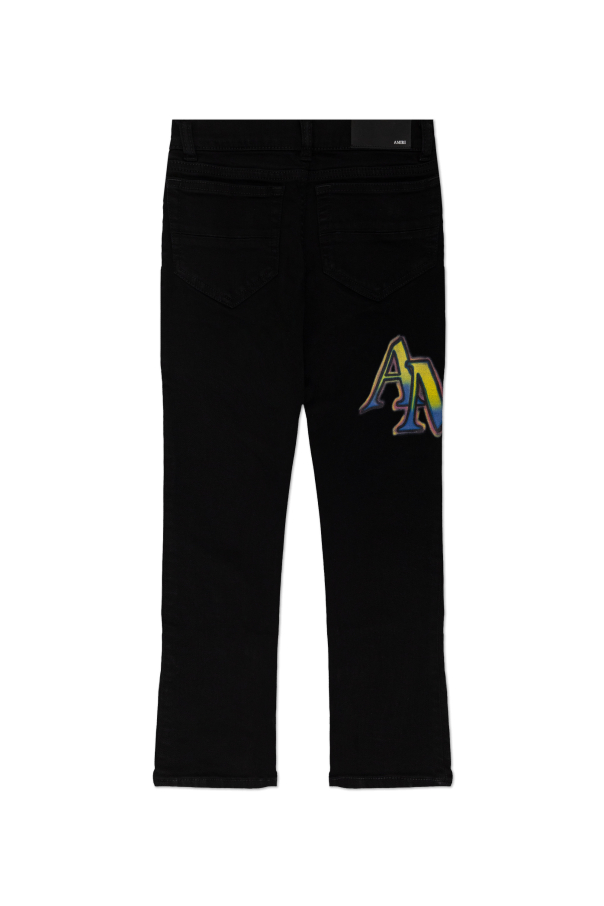 Amiri Kids T-shirt with a colorfully printed logo