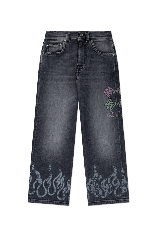 Jeans with print od Amiri Kids
